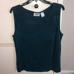 Chico’s travelers dark teal tank